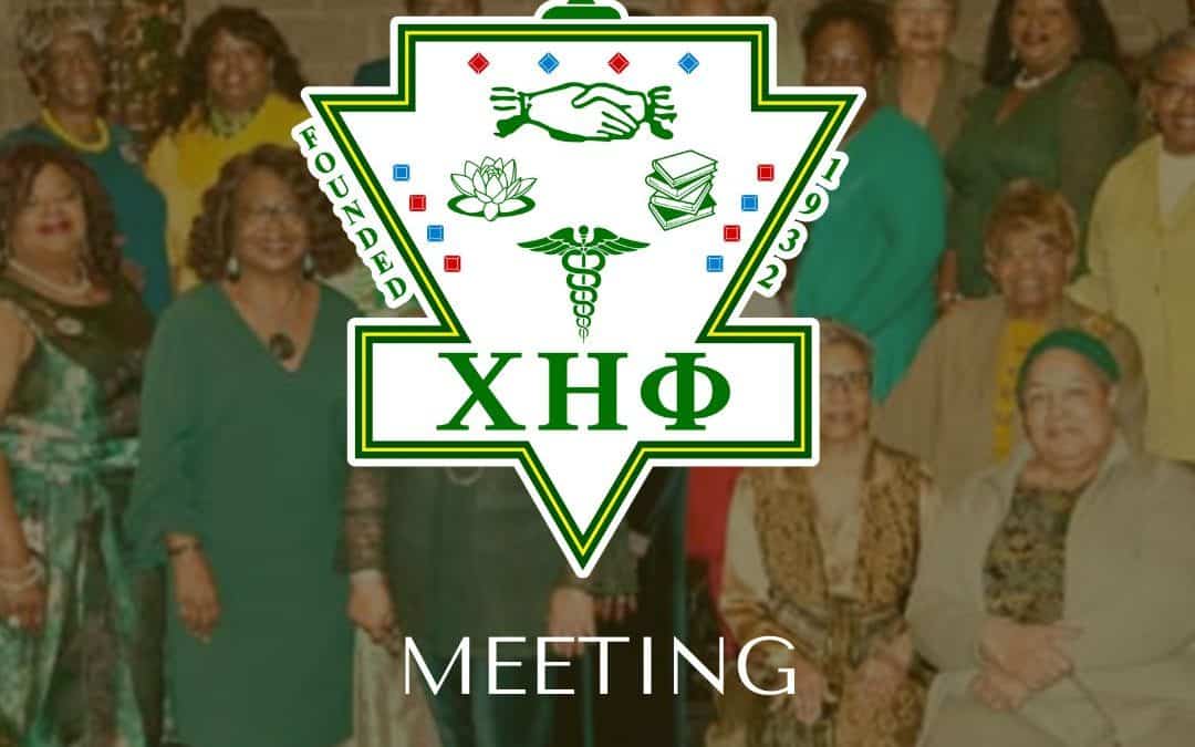 January Chi Eta Phi Monthly Meeting