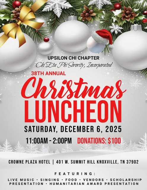 chi eta phi xmas event